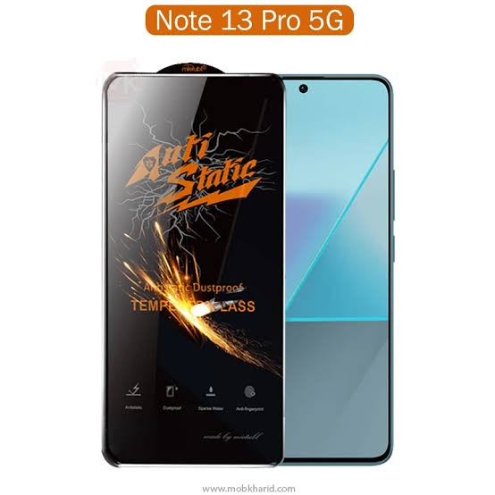 محافظ صفحه نمایش آنتی استاتیک مناسب برای گوشی موبایل شیائومی Redmi Note 13 Pro 5G