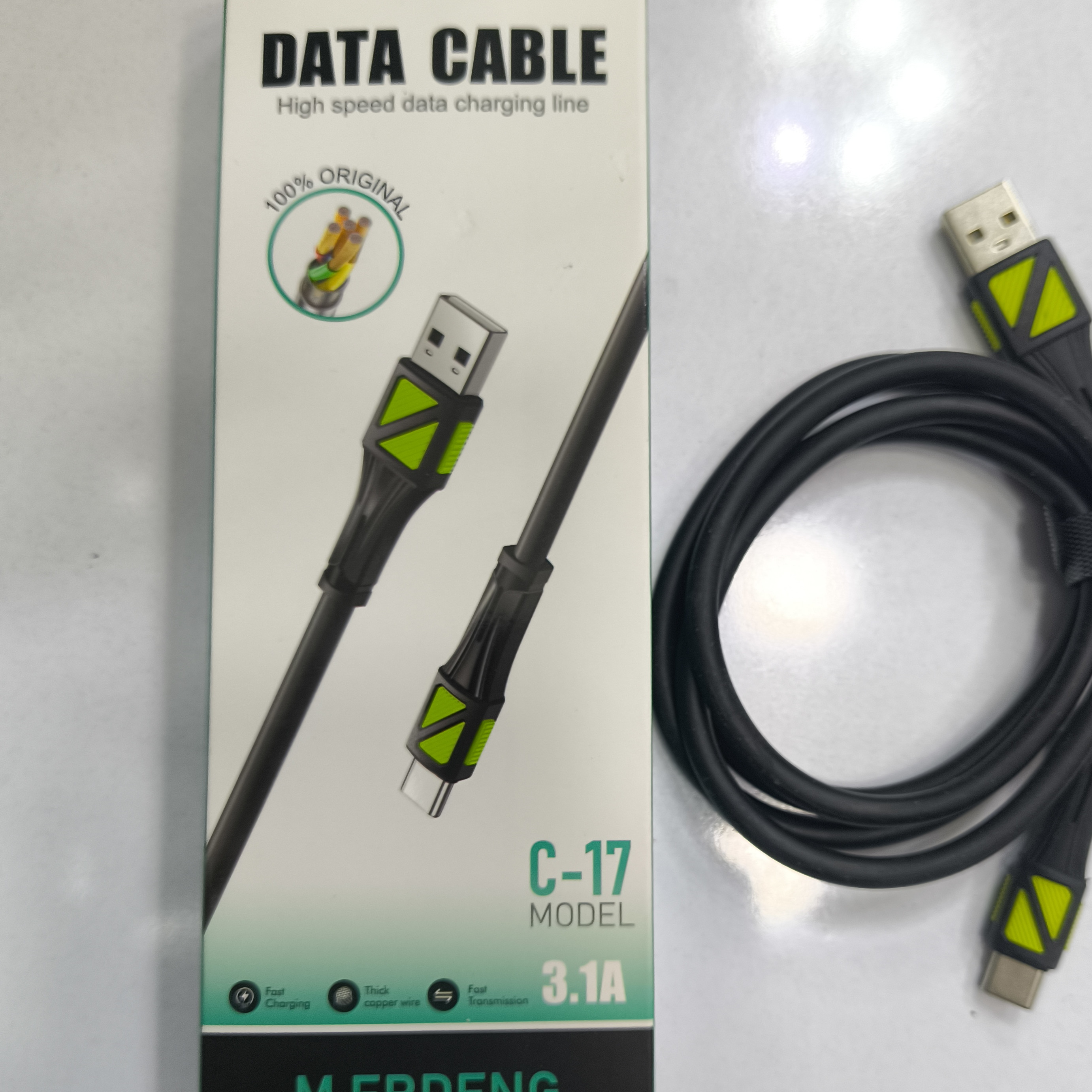 کابل USB به TYPE-C مدل C-17