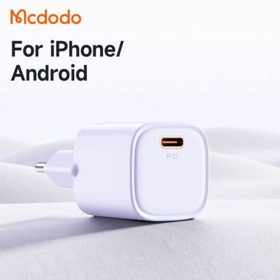 شارژر دیواری تایپ سی 20 وات مک دودو Mcdodo